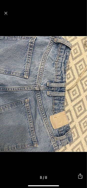 34 Beden mavi Renk Zara jean
