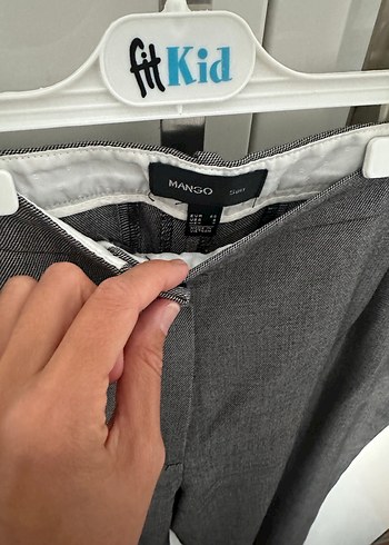 Mango Gri Regular Fit Kadın Pantolon