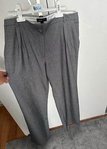 l Beden gri Renk Gri Regular Fit Kadın Pantolon