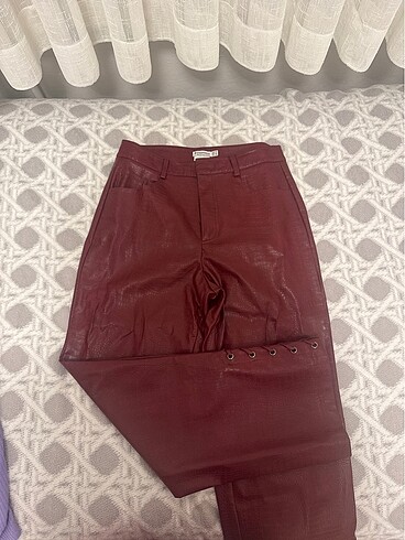 bershka deri pantolon