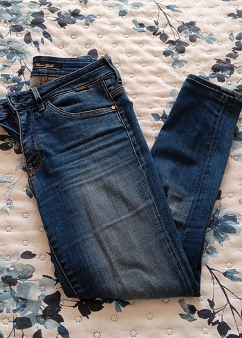 Kadın Mavi Denim Normcore Kot Pantolon