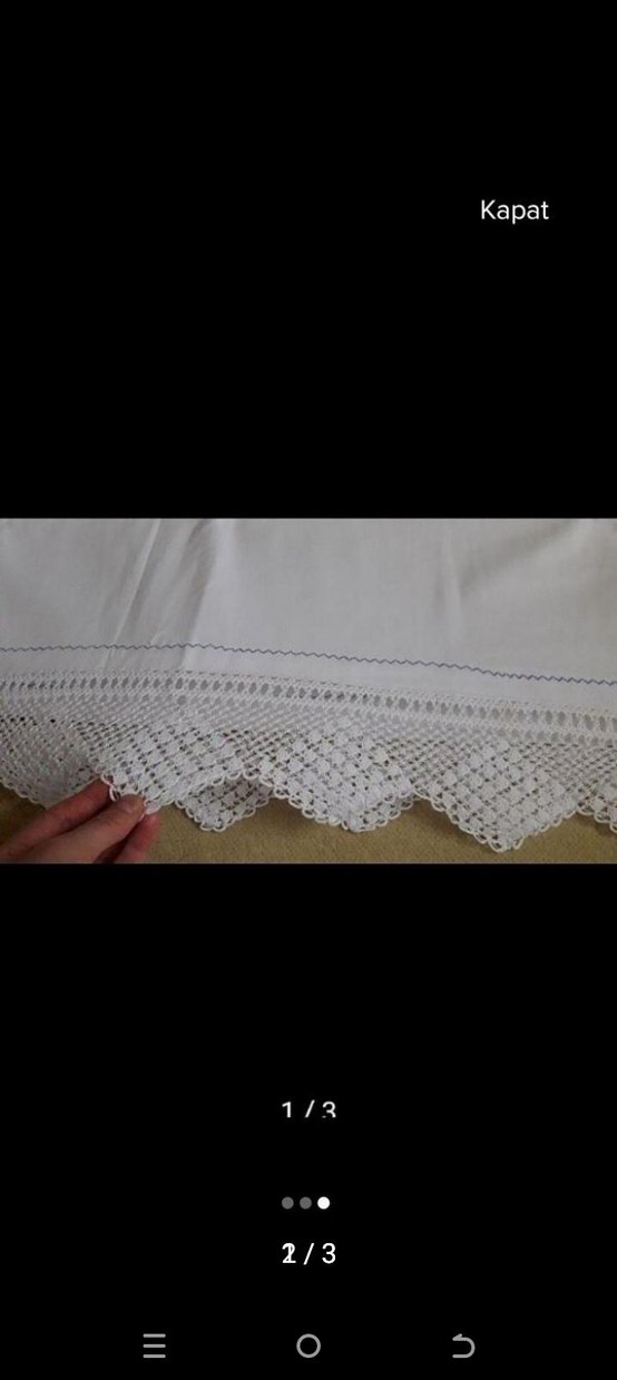Beyaz dantel çarşaf - Görsel 2