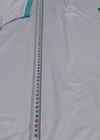 Düğmeli Beyaz Erkek Polo Tişört - Görsel 3