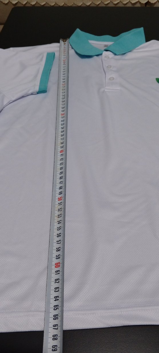 Düğmeli Beyaz Erkek Polo Tişört - Görsel 3