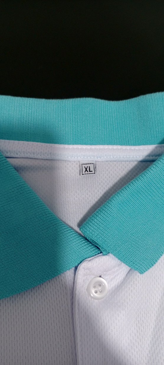 Düğmeli Beyaz Erkek Polo Tişört - Görsel 2