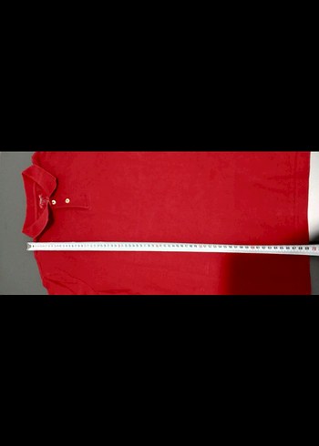 Kırmızı Kısa Kollu Polo Tişört - Görsel 2