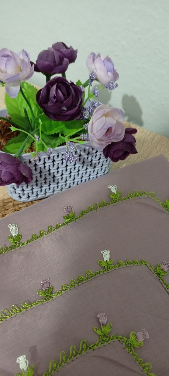 iğne oyalı yazma yemeni - Görsel 5