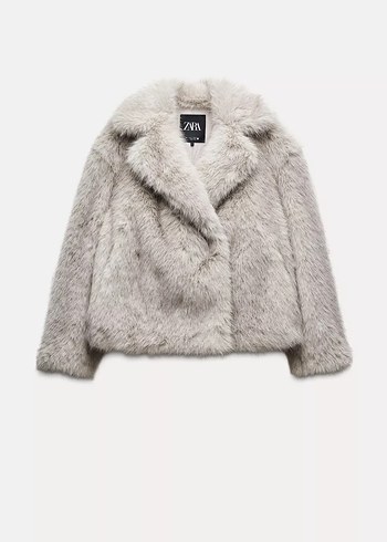 Zara Suni Kürk Ceket