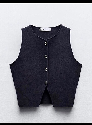 zara triko crop top