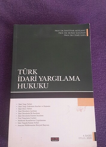 Türk İdari Yargılama Hukuku 
