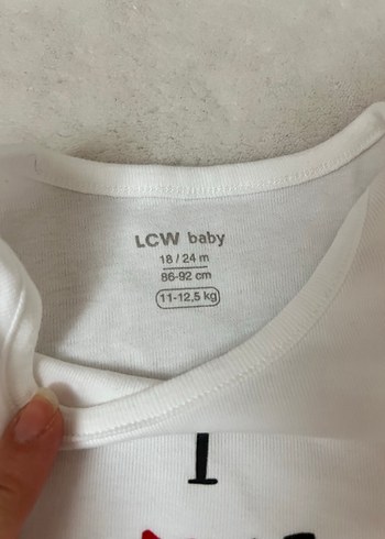 Beyaz Kısa Kollu Bebek Body - Görsel 2