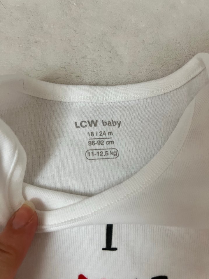 Beyaz Kısa Kollu Bebek Body - Görsel 2