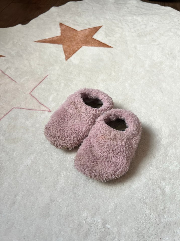 Kız Çocuk Pembe Polar Ev Terliği - Görsel 2