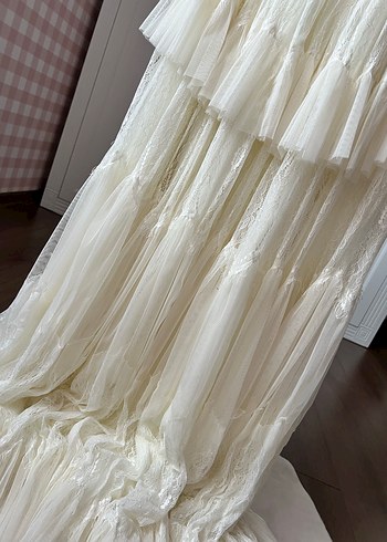 Özel Dikim Bohem Uzun A Kesim Gelinlik - Görsel 2