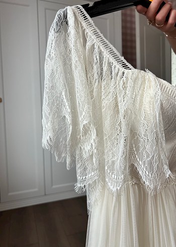 Özel Dikim Bohem Uzun A Kesim Gelinlik - Görsel 4