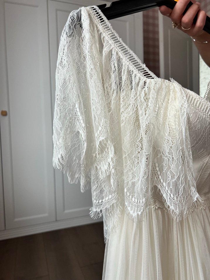 Özel Dikim Bohem Uzun A Kesim Gelinlik - Görsel 4