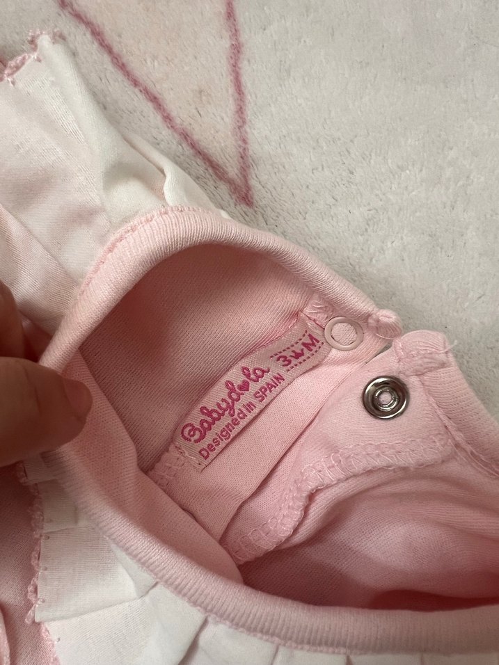 Uzun Kollu Pembe Bebek Body - Görsel 3