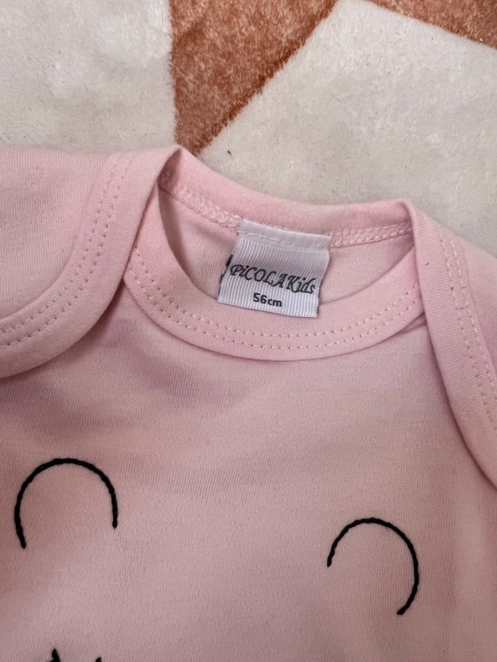 Uzun Kollu Pembe Bebek Body - Görsel 2