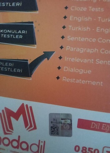 Beden Modadil Advanced English Tests YDT YDS YÖKDİL