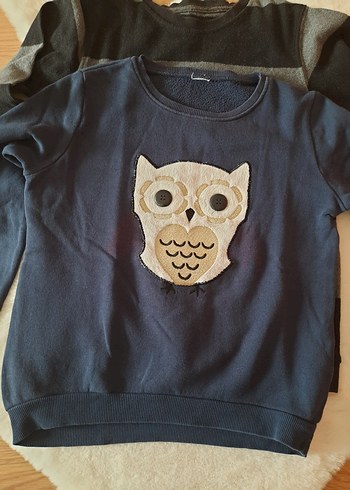 Gri Fitilli Erkek Sweatshirt - Görsel 3