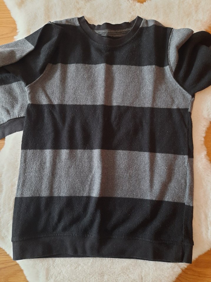 Gri Fitilli Erkek Sweatshirt - Görsel 4