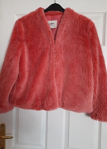 Pull bear pembe kürk mont