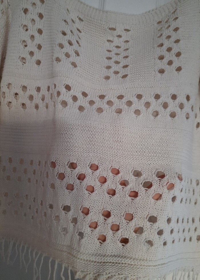 Örgü merserize kazak - Görsel 2