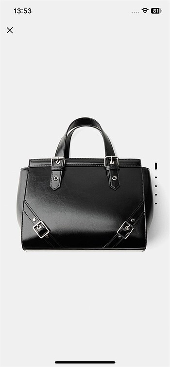 BERSHKA tokalı tote çanta