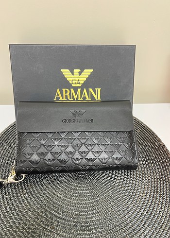 Siyah Armani Baskılı Erkek Cüzdan - Görsel 2