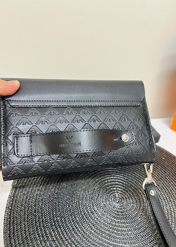 Siyah Armani Baskılı Erkek Cüzdan - Görsel 6