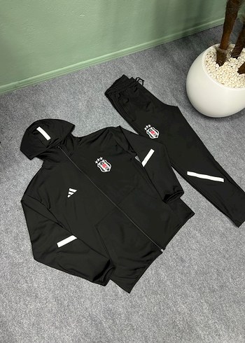 Siyah  Eşofman Takımı, Regular Fit, Uzun Kollu - Görsel 3