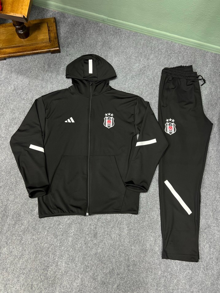 Siyah  Eşofman Takımı, Regular Fit, Uzun Kollu - Görsel 2