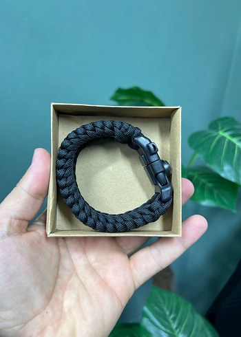 Siyah Erkek Biker Bileklik - Görsel 2