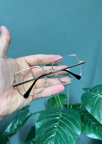 Şeffaf Minimalist erkek gözlük uv400 - Görsel 3