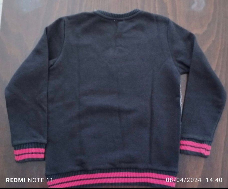 Gri Erkek Çocuk Oversize Triko Sweatshirt 7-8 yaş çok iyi durumd - Görsel 3