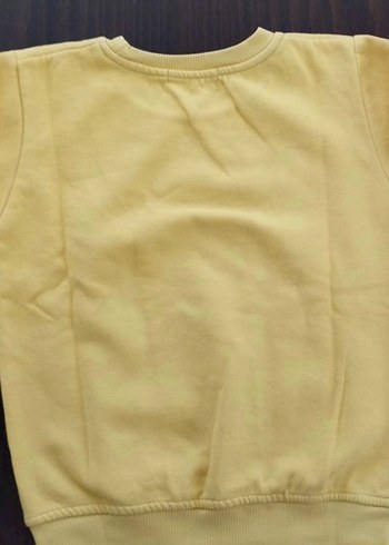 Sarı Erkek Çocuk Pamuklu Sweatshirt 7-8 yaş swat - Görsel 3