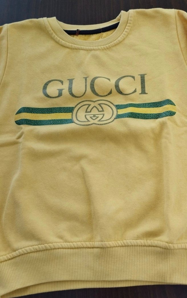 Sarı Erkek Çocuk Pamuklu Sweatshirt 7-8 yaş swat - Görsel 2