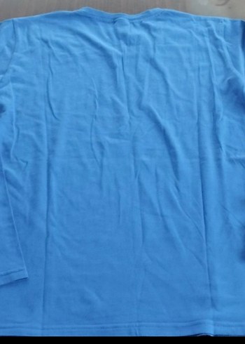 Kız Çocuk Mavi Uzun Kollu Baskılı Tişört çok az giyildi - Görsel 6