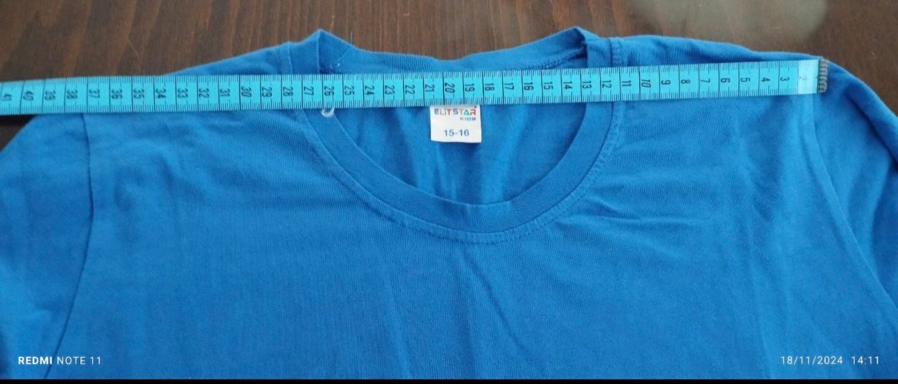 Kız Çocuk Mavi Uzun Kollu Baskılı Tişört çok az giyildi - Görsel 3