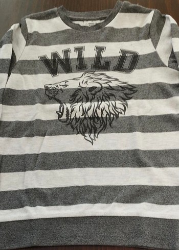 Gri Erkek Çocuk Uzun Kollu Sweatshirt 7-8 yaş - Görsel 4