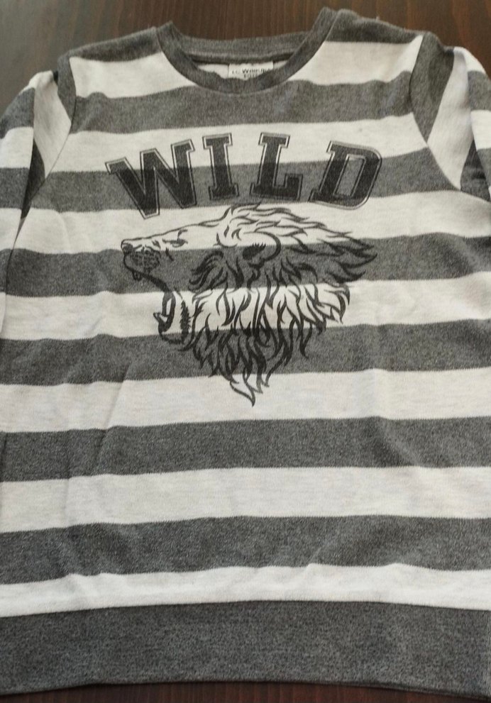 Gri Erkek Çocuk Uzun Kollu Sweatshirt 7-8 yaş - Görsel 4