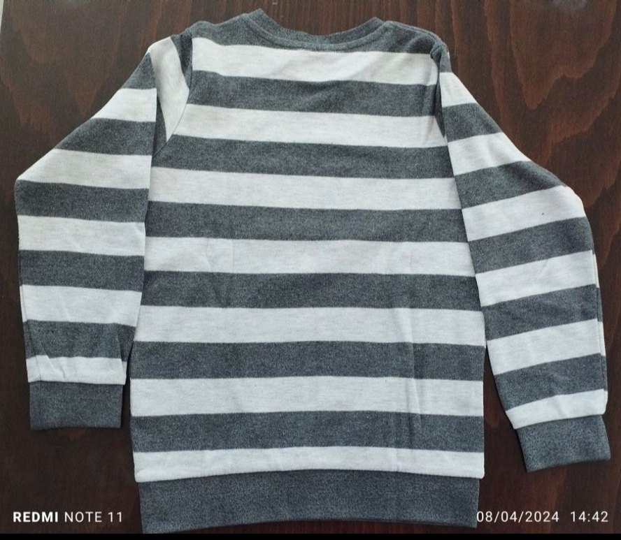 Gri Erkek Çocuk Uzun Kollu Sweatshirt 7-8 yaş - Görsel 2