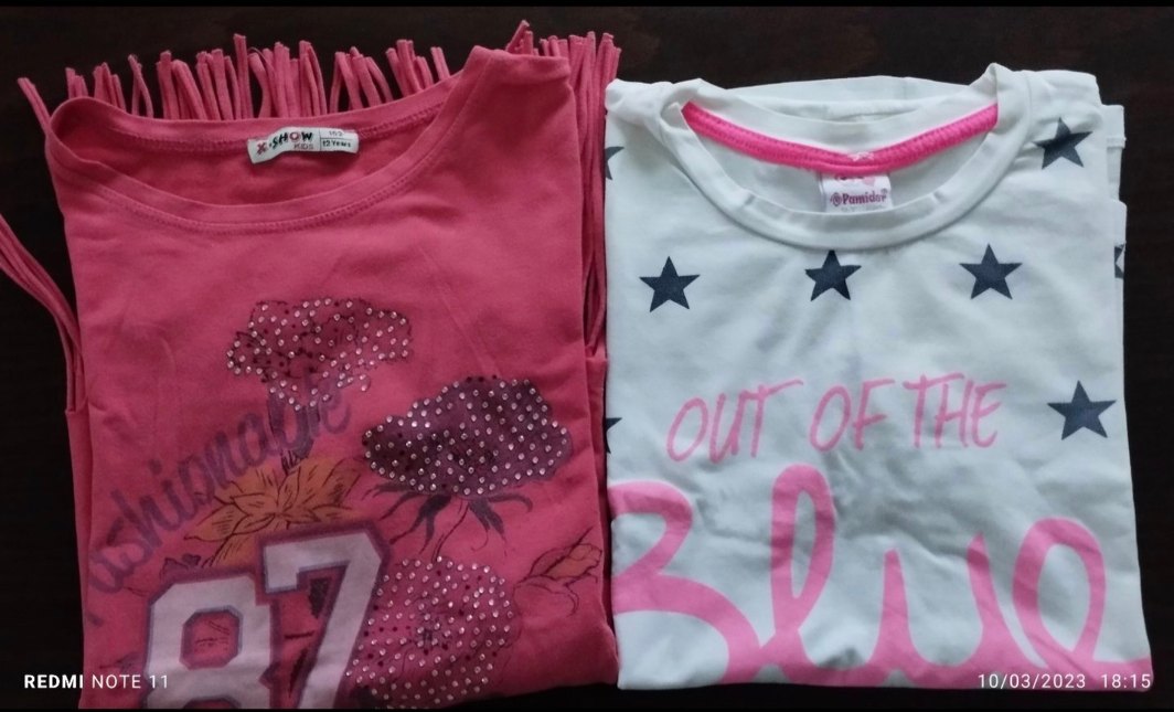 2 adet Kız Tişörtü 9-10 yaş - Görsel 3