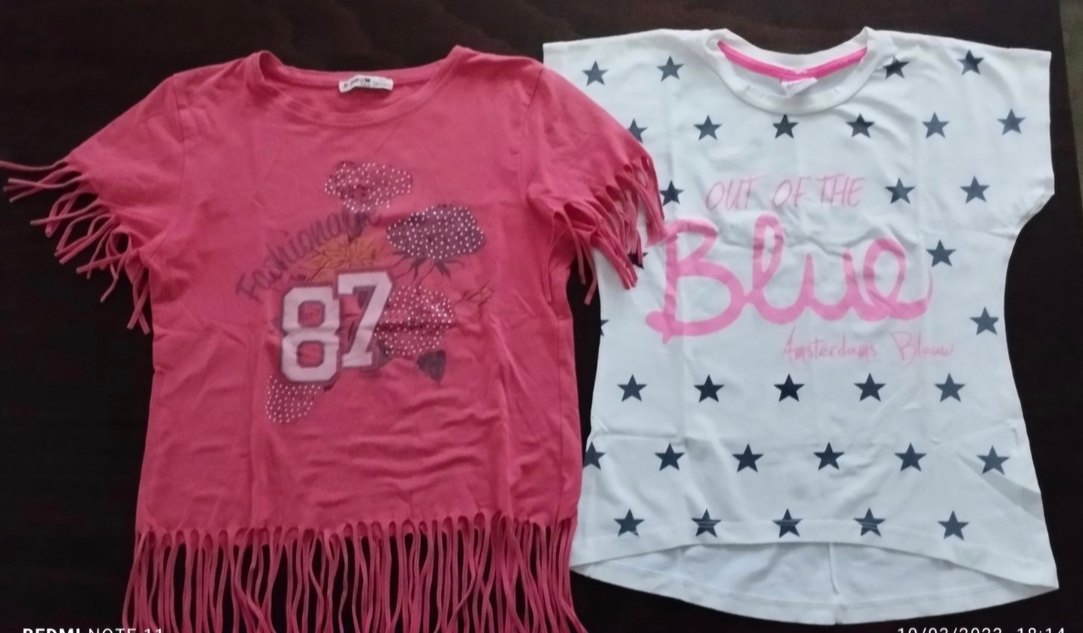 2 adet Kız Tişörtü 9-10 yaş - Görsel 2