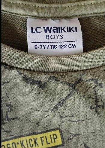 Düğmeli Yeşil Erkek Sweatshirtlw lc waikiki az giyildi - Görsel 3