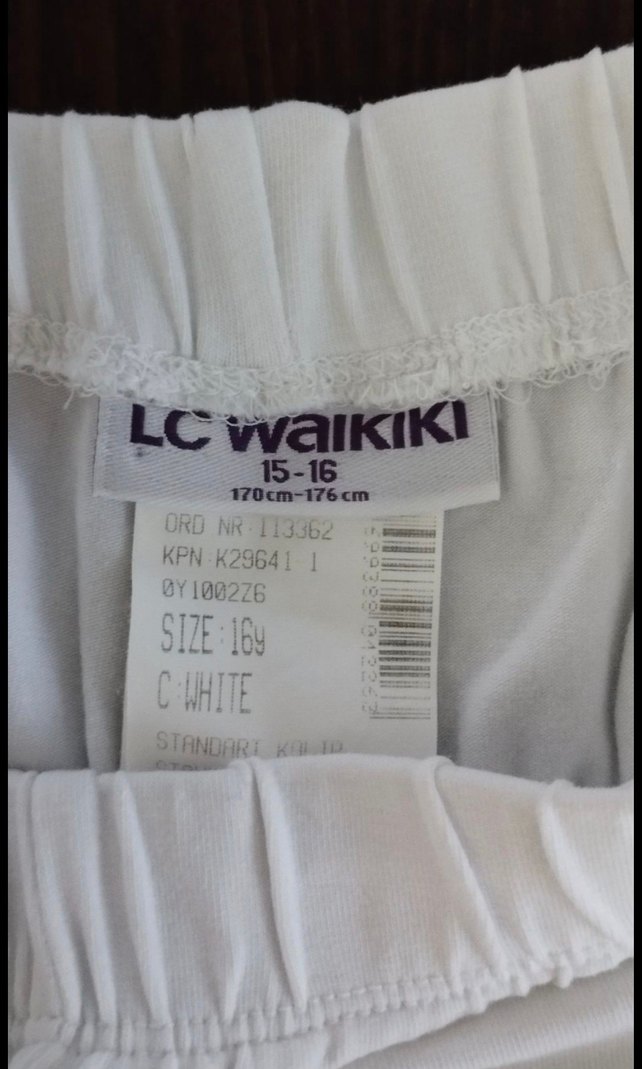 Düğmeli Beyaz Kadın Kumaş Pantolon - Görsel 2