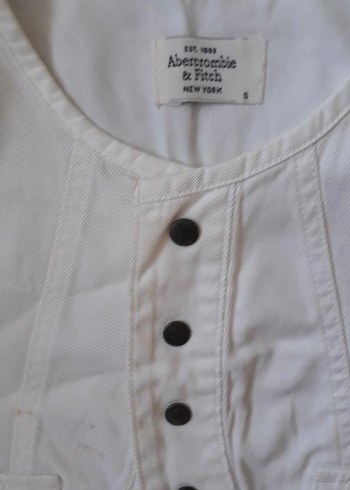 Kızlar İçin Düğmeli Beyaz Pamuk Yelek kaliteli ketendir - Görsel 3