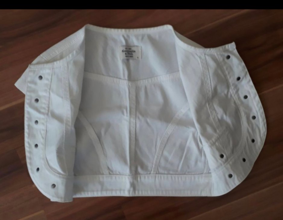 Kızlar İçin Düğmeli Beyaz Pamuk Yelek kaliteli ketendir - Görsel 2