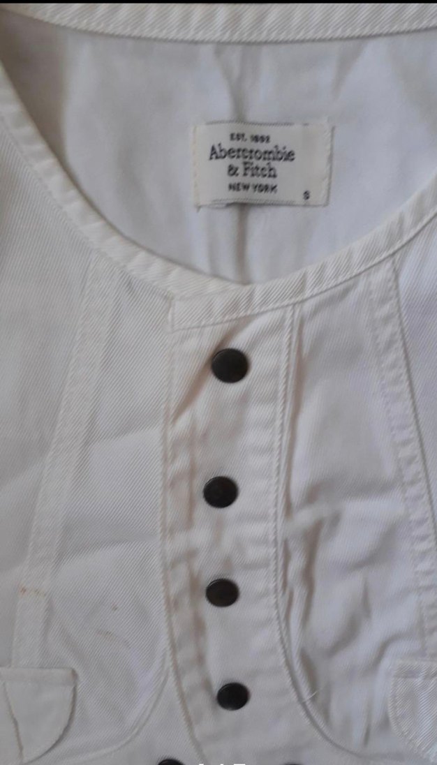 Kızlar İçin Düğmeli Beyaz Pamuk Yelek kaliteli ketendir - Görsel 3