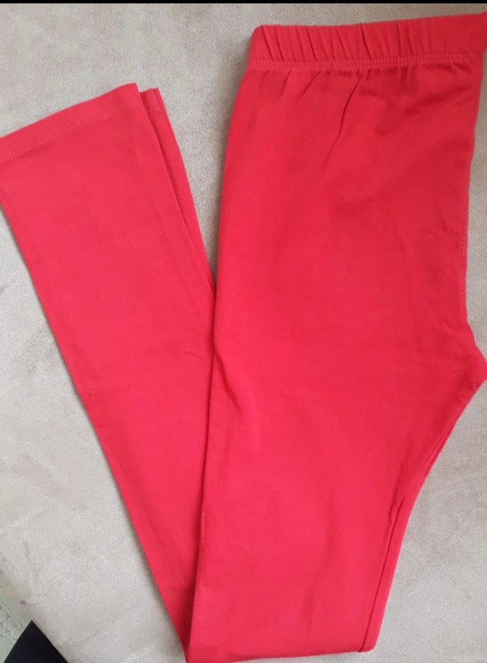 Kızlar için Pamuklu Rahat tayt ve tişört 12 yaş giyilmemiş - Görsel 2